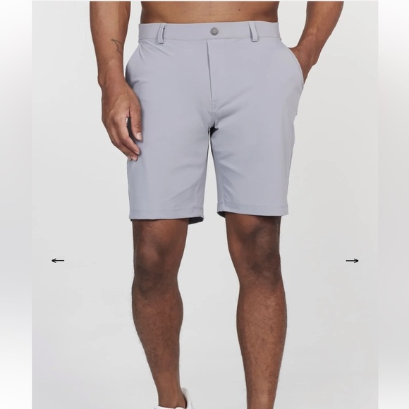 1764 Golf Other - 1764 Golf, mens Flat Front Heathered Gray Shorts